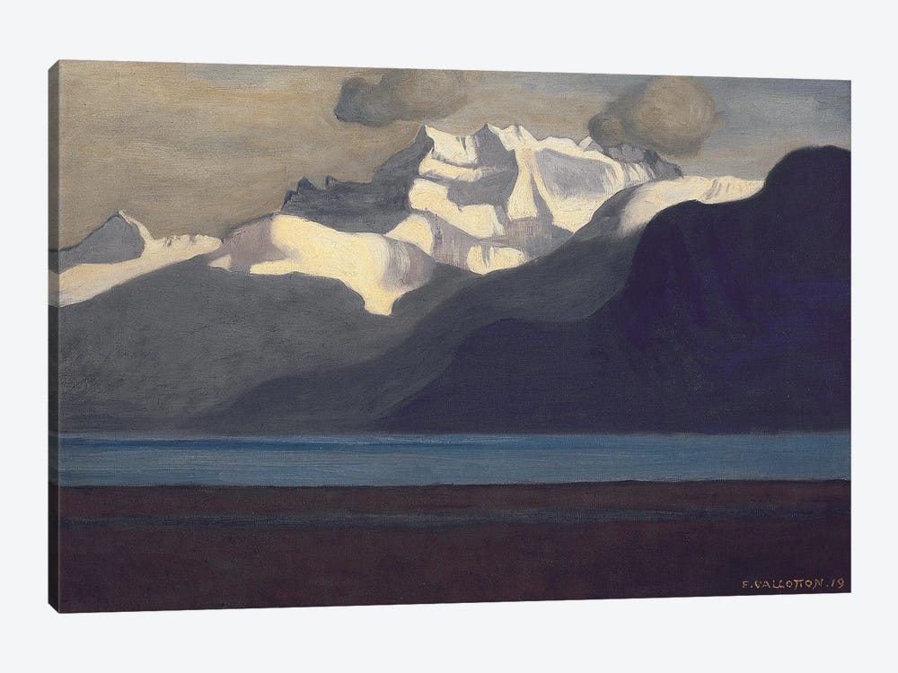 Lac Leman And Les Dents du Midi, 1919 by Felix Edouard Vallotton 1-piece Canvas Artwork