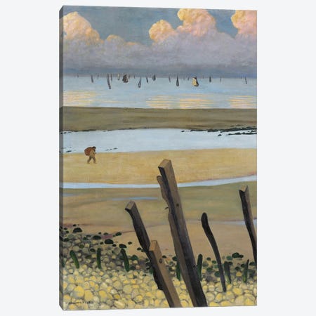 Low Tide At Villerville, 1922 Canvas Print #BMN11360} by Felix Edouard Vallotton Canvas Print