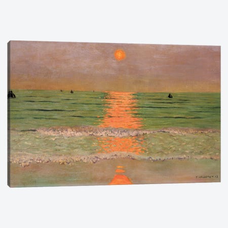 Sunset, 1913 Canvas Print #BMN11363} by Felix Edouard Vallotton Canvas Art Print
