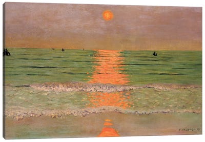 Sunset, 1913 Canvas Art Print - Felix Vallotton