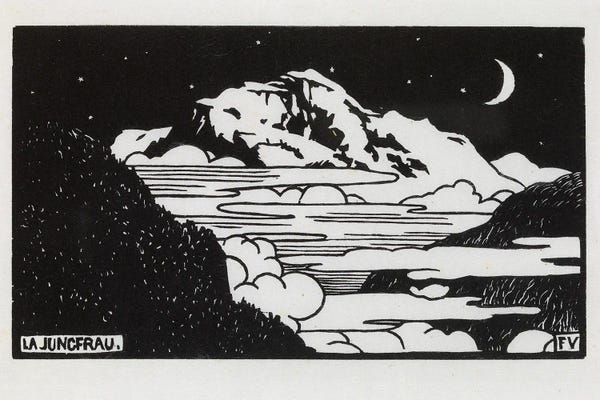Switzerland: The Jungfrau, 1892 by Felix Edouard Vallotton