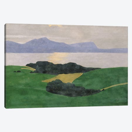 The Saleve And The Lake, 1900 Canvas Print #BMN11366} by Felix Edouard Vallotton Canvas Art