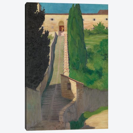 The Steps Of The Convent Of San Marco, Perugia, 1913 Canvas Print #BMN11367} by Felix Edouard Vallotton Canvas Art