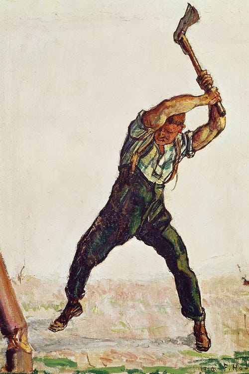 The Woodman, 1910 by Ferdinand Hodler wall art