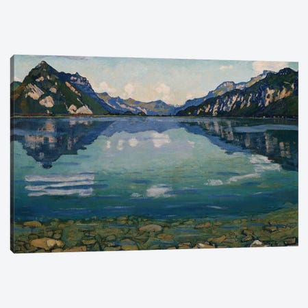 Thunersee With Reflection, 1904 Canvas Print #BMN11374} by Ferdinand Hodler Canvas Art Print