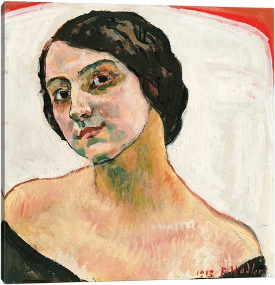 Woman With Brown Hair, 1913 Canvas Art Print