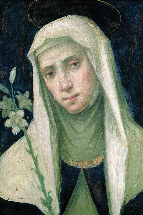 St. Catherine Of Siena Canvas Wall Art by Fra Bartolommeo | iCanvas