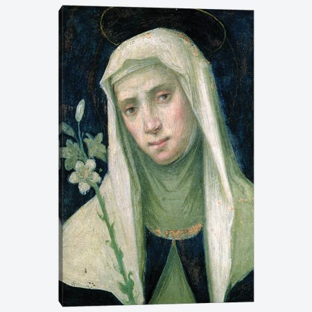 St. Catherine Of Siena Canvas Print #BMN11378} by Fra Bartolommeo Canvas Art