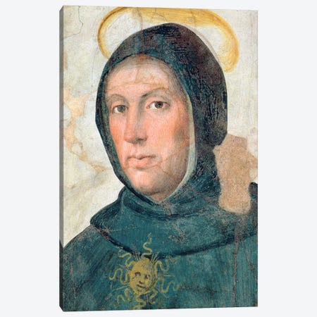 St. Thomas Aquinas Canvas Print #BMN11379} by Fra Bartolommeo Canvas Wall Art