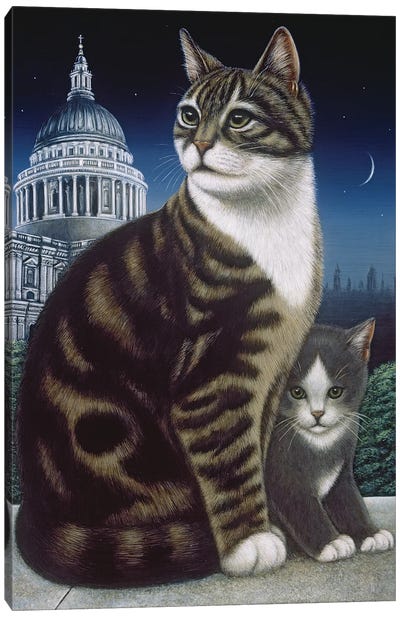 Faith, The St. Pauls Cat, 1995 Canvas Art Print