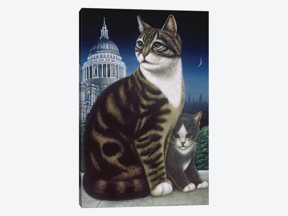 Faith, The St. Pauls Cat, 1995 by Frances Broomfield 1-piece Canvas Art Print