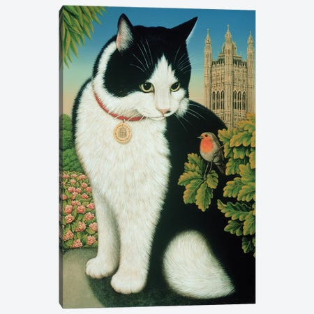 Humphrey, The Downing Street Cat, 1995 Canvas Print #BMN11386} by Frances Broomfield Canvas Art
