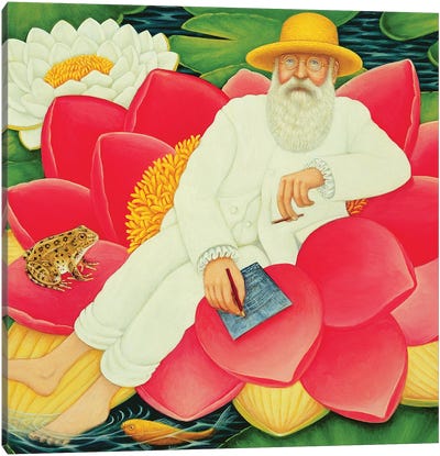 Monet's Waterlilies, 1996 Canvas Art Print