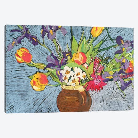 Spring Flowers Canvas Print #BMN11388} by Frances Treanor Art Print