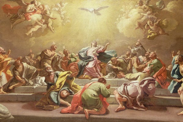 Christianity: The Descent Of The Holy Spirit by Francesco de Mura