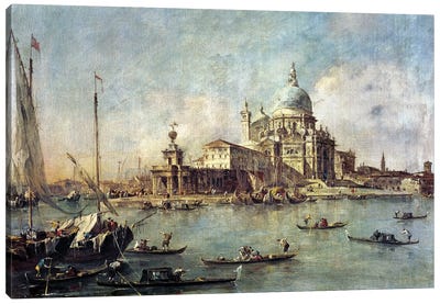 Venice, The Punta Della Dogana With Santa Maria Della Salute, c.1770 Canvas Art Print