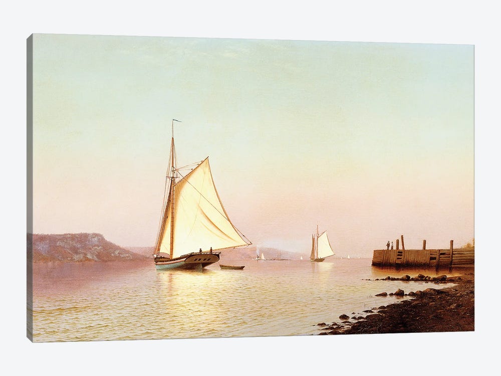 October On The Hudson, c.1873 1-piece Canvas Art