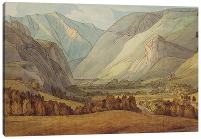 A View In St. John’s In The Vale Looking Towards Keswick, 1786 Canvas Art Print