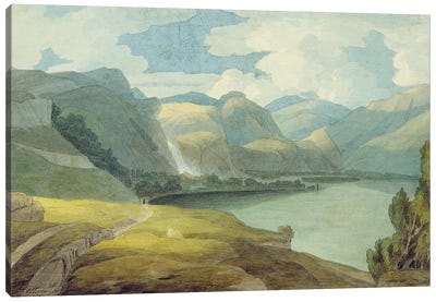 Derwentwater Looking South, 1786 Canvas Art Print