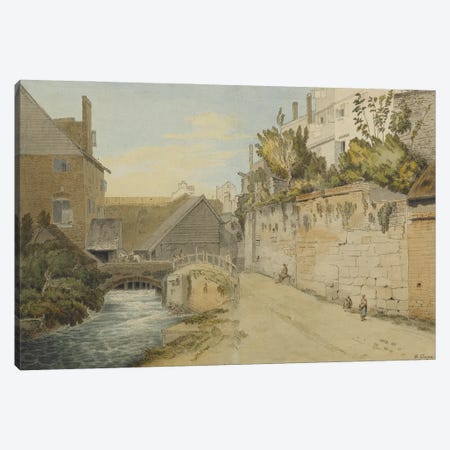 Exeter: Between The Quay Gate And West Gate Outside The City Walls, 1791 Canvas Print #BMN11403} by Francis Towne Canvas Art