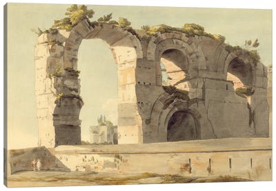 The Claudian Aqueduct, Rome, 1785 Canvas Art Print