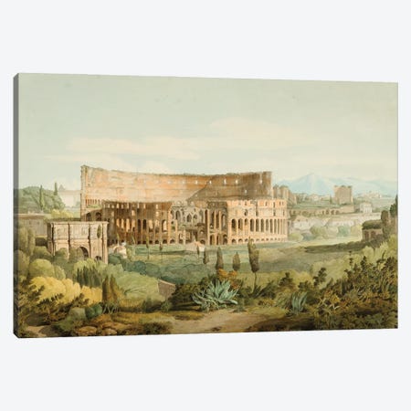 The Colosseum From The Caelian Hills, 1799 Canvas Print #BMN11409} by Francis Towne Canvas Art