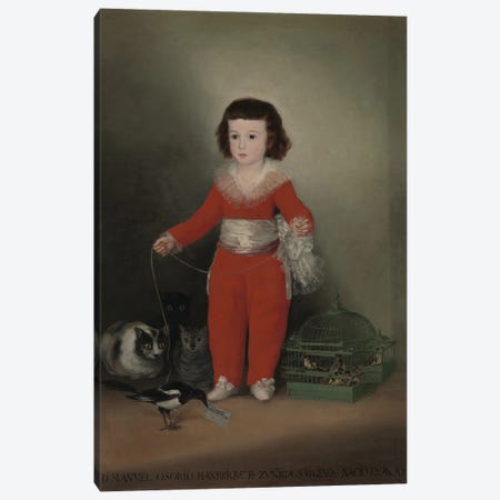 Don Manuel Osorio Manrique de Zuniga, 1790 Canvas Print #BMN11420} by Francisco Goya Canvas Artwork