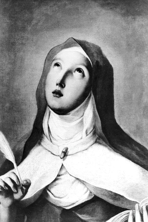 St. Teresa Of Avila (B&W Photo)