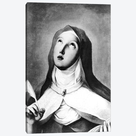 St. Teresa Of Avila (B&W Photo) Canvas Print #BMN11422} by Francisco Goya Canvas Artwork