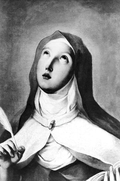 Saints: St. Teresa Of Avila (B&W Photo) by Francisco Goya