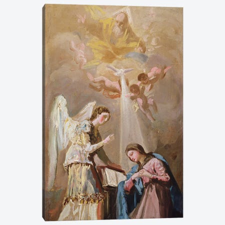 The Annunciation Canvas Print #BMN11423} by Francisco Goya Canvas Wall Art