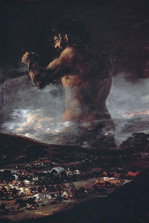 The Colossus, c.1808 by Francisco Goya wall art