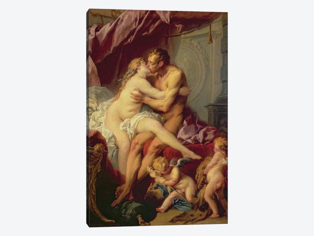 Hercules And Omphale by Francois Boucher 1-piece Canvas Print