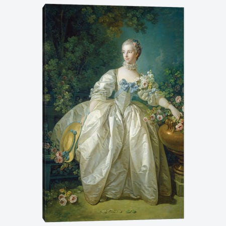 Madame Bergeret, c.1766 Canvas Print #BMN11432} by Francois Boucher Canvas Art Print