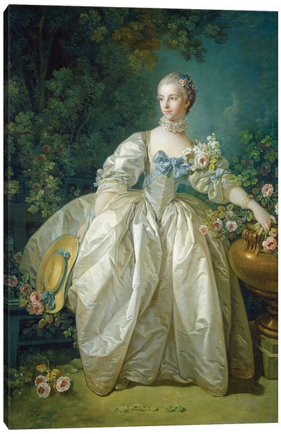Madame Bergeret, c.1766 Canvas Art Print
