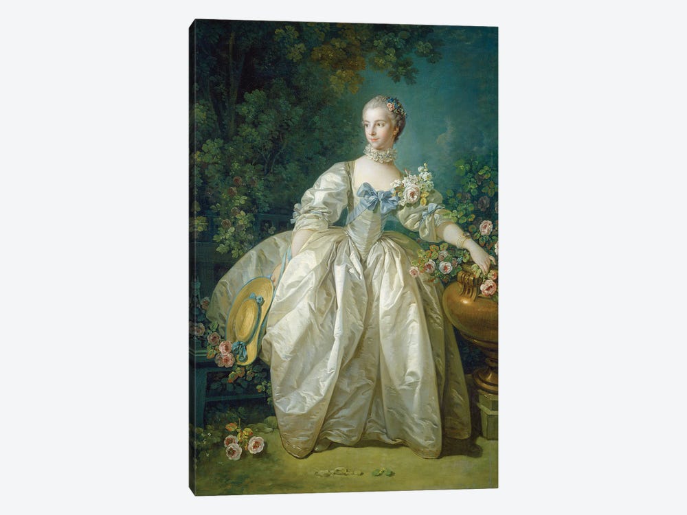 Madame Bergeret, c.1766 by Francois Boucher 1-piece Canvas Art