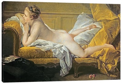 Reclining Nude (Miss O'Murphy) Canvas Art Print