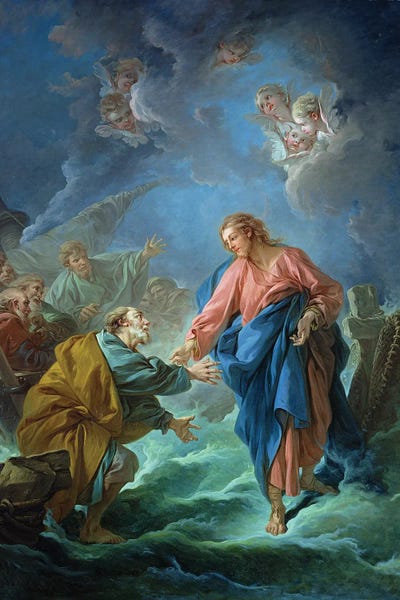 Saints: St. Peter Invited To Walk On The Water, 1766 by Francois Boucher