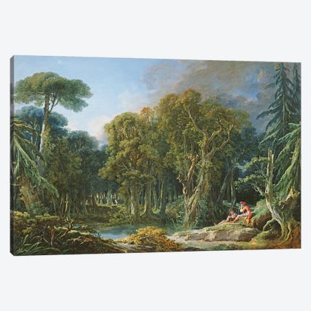 The Forest, 1740 Canvas Print #BMN11436} by Francois Boucher Canvas Wall Art