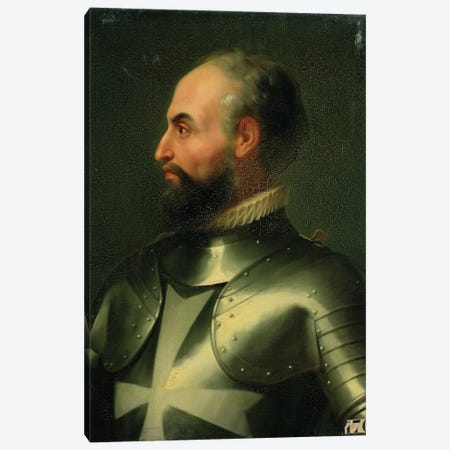 Jean de la Valette (Grand Master Of The Knights Of The Order Of Malta) Canvas Print #BMN11438} by Francois Xavier Dupre Canvas Art Print