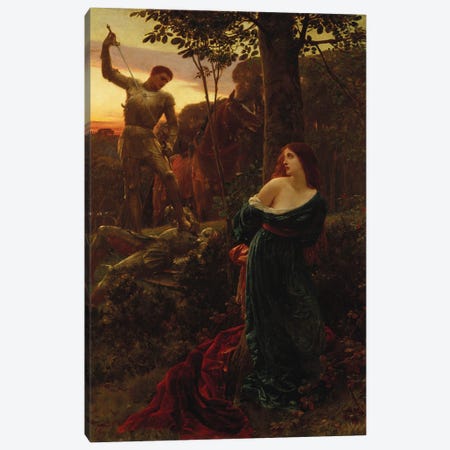 Chivalry, 1885 Canvas Print #BMN11449} by Frank Dicksee Canvas Art