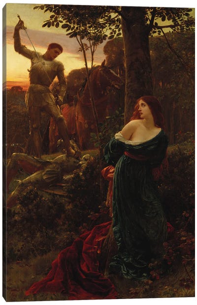 Chivalry, 1885 Canvas Art Print