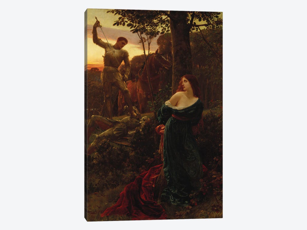 Chivalry, 1885 by Frank Dicksee 1-piece Canvas Artwork