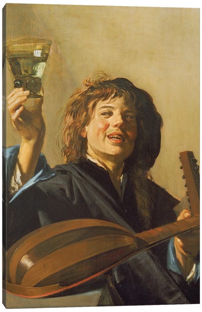 The Merry Lute Player, c.1624-28 Canvas Art Print