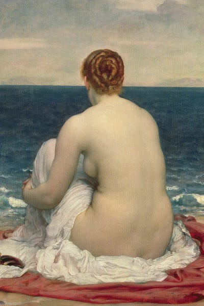 Psamanthe, 1880 by Frederic Leighton framed canvas print