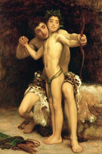Male Nudes: The Hit by Frederic Leighton