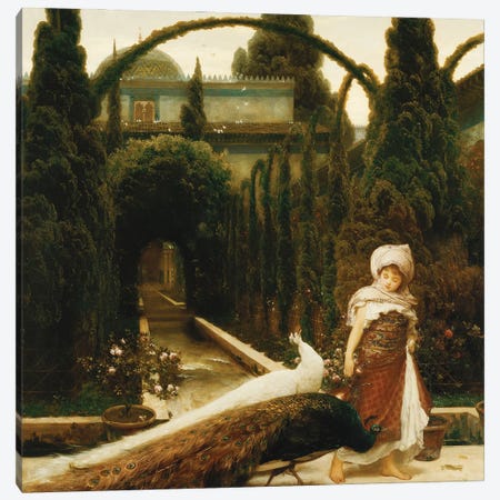 The Moorish Garden (A Dream Of Granada), 1874 Canvas Print #BMN11470} by Frederic Leighton Canvas Print