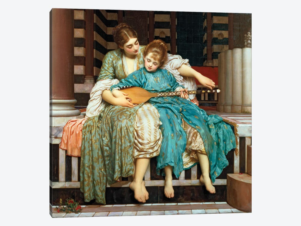 The Music Lesson, 1877 by Frederic Leighton 1-piece Art Print