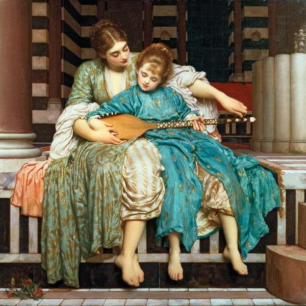 Instruments: The Music Lesson, 1877 by Frederic Leighton