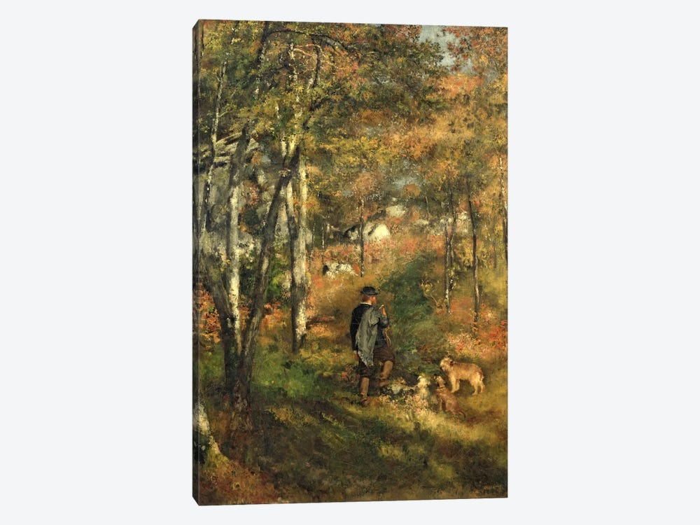 Jules Le Coeur in the Forest of Fontainebleau, 1866 1-piece Canvas Print